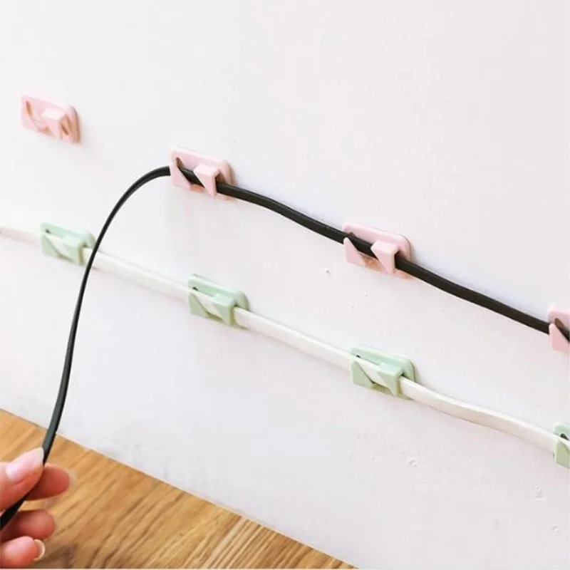 12 шт./компл. Милая настольная Проводная наклейка для наушников мини-линия коридор