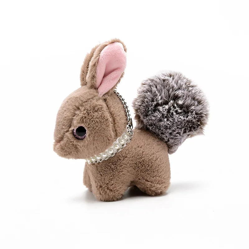 Модная новинка милый мультяшный большой хвост кролик брелок изысканная