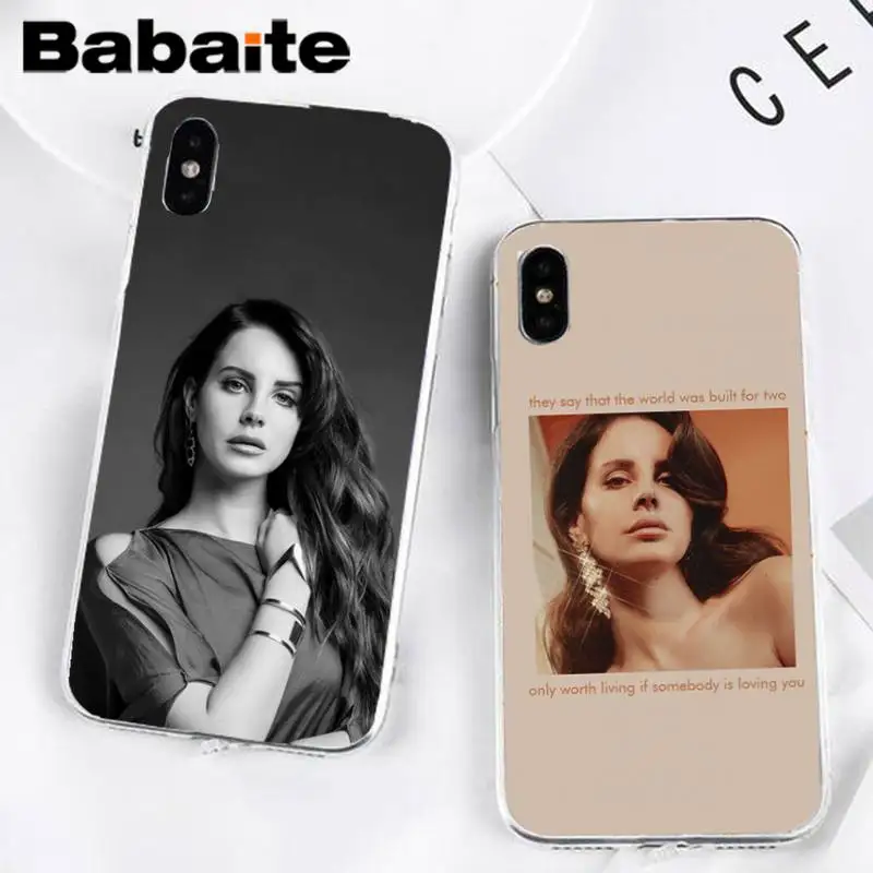 

Babaite lana del rey DIY Luxury Phone Case for iPhone 8 7 6 6S Plus X XS MAX 5 5S SE XR 11 11pro promax