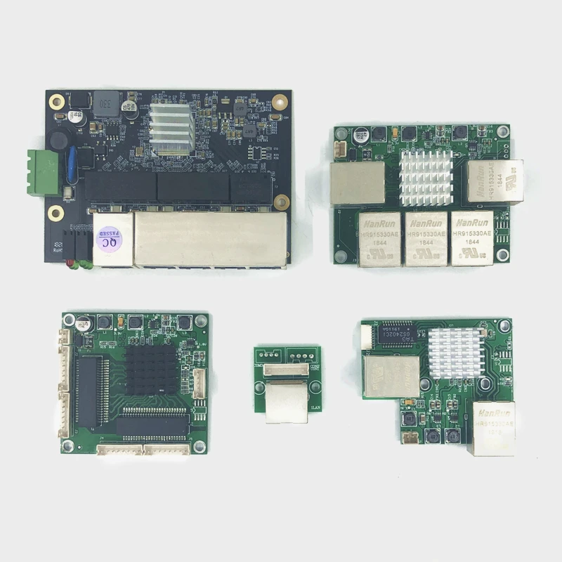 Промышленный Ethernet коммутатор модуль 5 портов unmanager 10/100/1000 Мбит/с PCBA плата OEM Авто
