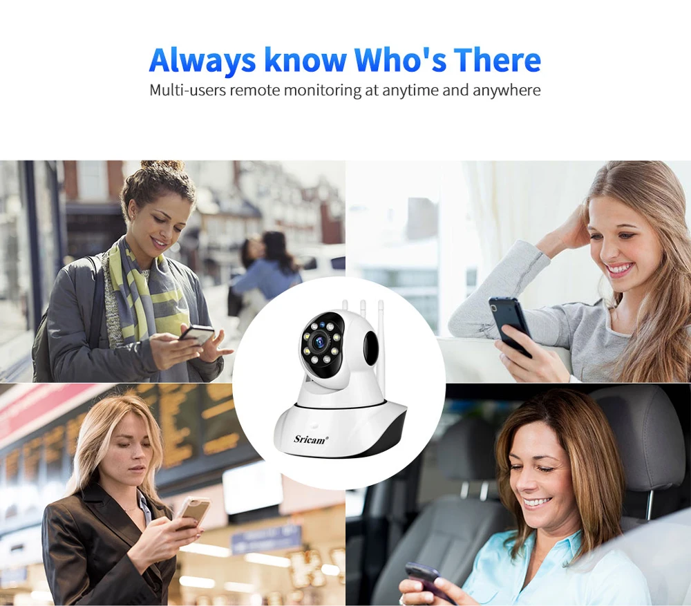Sricam SP029 FHD 2.0MP Wifi IP-камера Умный дом AI автоматическое слежение CCTV камера цветное