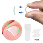 10 шт.кор. инструмент для коррекции вросших ногтей на ногтях эластичная заплатка стикер для выпрямления ногтей инструменты для педикюра