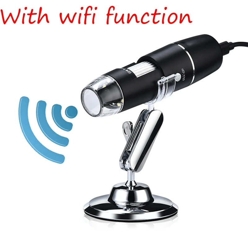 1000X Wifi function 1080P wifi цифровой 1000x микроскоп Лупа камера 8 светодиодный с подставкой для Android ios iPhone iPad поддержка дропшиппинг - Цвет: 1000X Wifi function