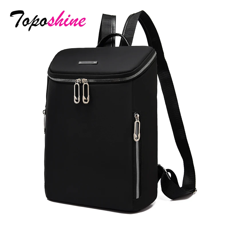 Toposhine Однотонный женский рюкзак Oxford простая черная женская школьная сумка 3 цвета Женская дорожная сумка на плечо женские мягкие рюкзаки