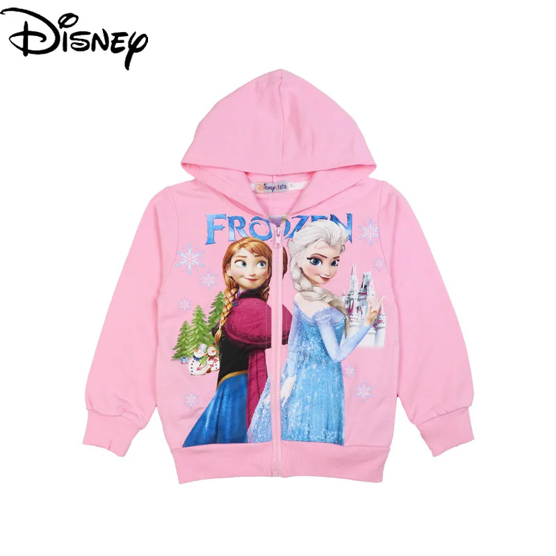 

Original Disney Frozen Aisha Princess Children's Cotton Hoodie Sweater Zipper Jacket Hooded Windbreaker Winter Clothes for Girls