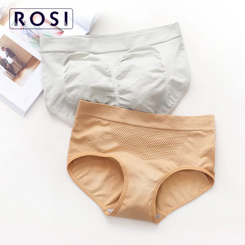 ROSI женские трусы осенние и зимние соты 3D бесшовные трусики хлопковые нейлоновые