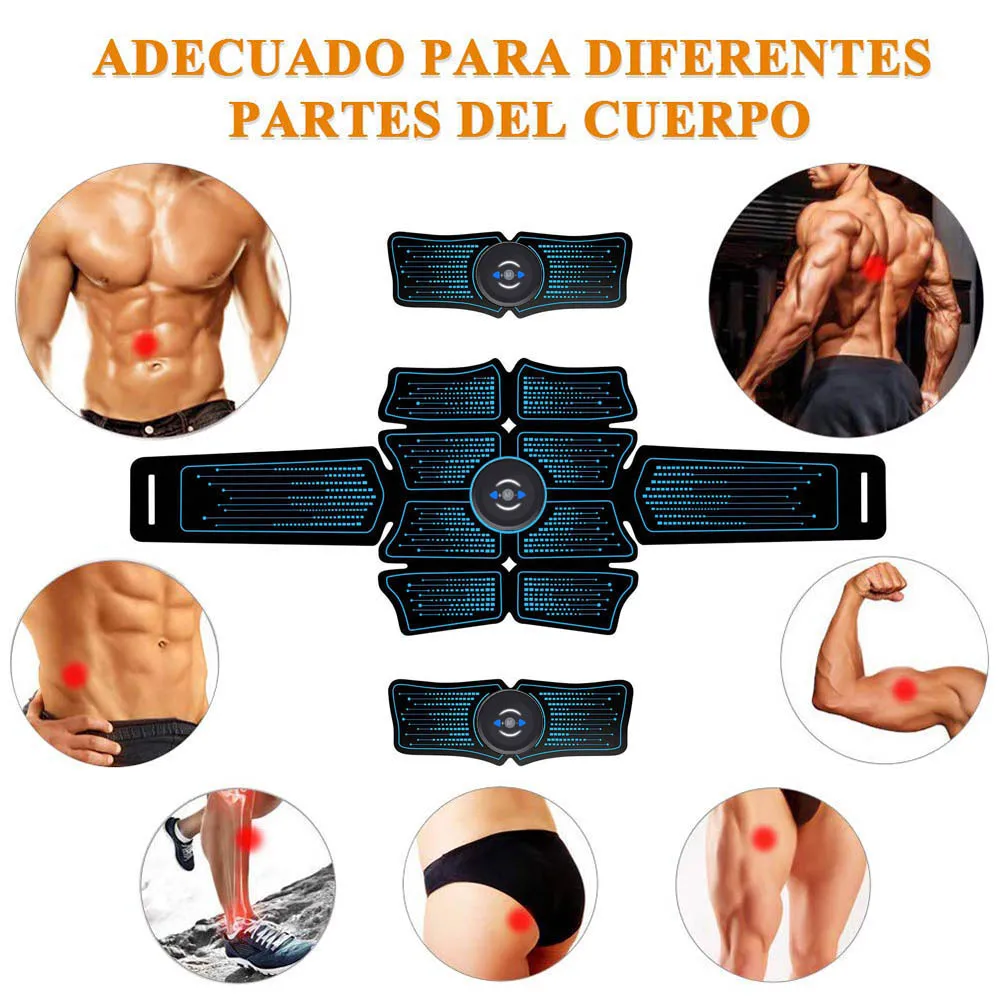 

Sports Entertainment Vibration Belt Machine Ab Trainer EMS Abdominal Muscle Stimulator Toner Fitness Training Gear Home Gym Belt