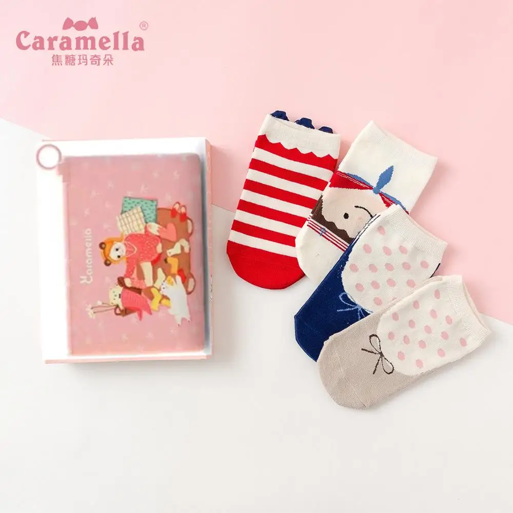 Носки женские короткие из хлопка 4 пары/Лот|Носки| |