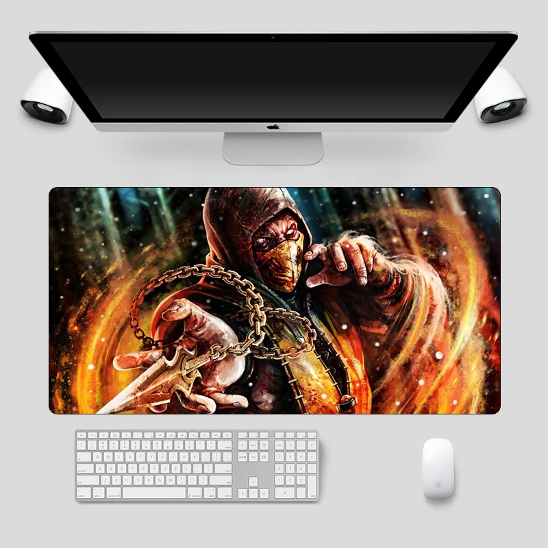 Большой игровой коврик для мыши Mortal Kombat 60x30 см противоскользящий компьютерный