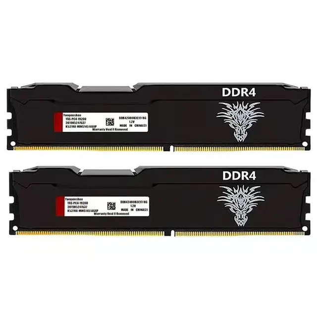 DDR3 DDR4 RAM 4GB 8GB 1333 1600 2133 2400 2666 3200 MHz Desktop Memory Non-ECC Unbuffered DIMM cooling vest black 3