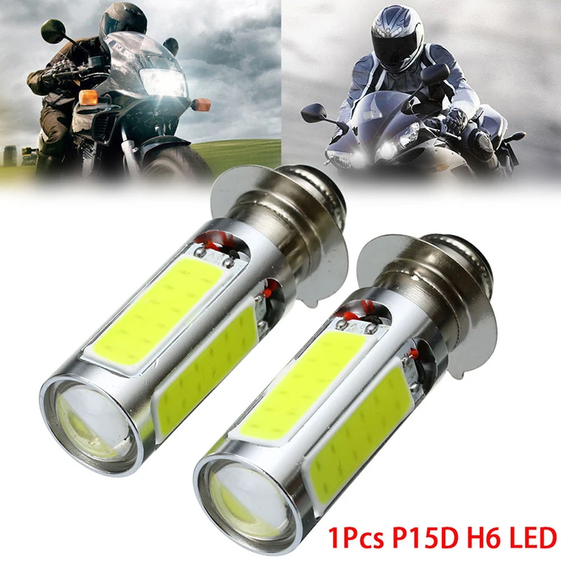 

1X White COB LED Motor Bike/ATV Headlight Bulb Fog Light H6M PX15d P15D25-1 E401