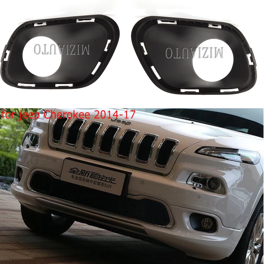 1 шт. переднего бампера Туман светильник крышка для Jeep Cherokee 2014-2018 Противотуманные