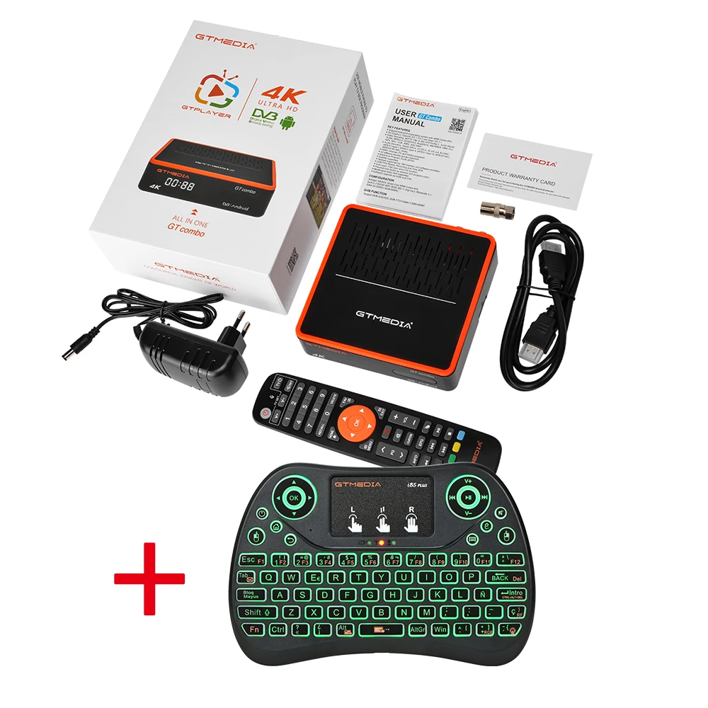 Android 9 0 ТВ коробка GTMEDIA GTCOMBO DVB S2X + T2 спутниковый приемник декодер/CA карты/ и