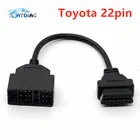 Верхний Кабель-адаптер OBD2 для Toyota 22Pin к 16Pin OBD адаптер к разъему OBDII Для Toyota 22Pin ODB2 кабель