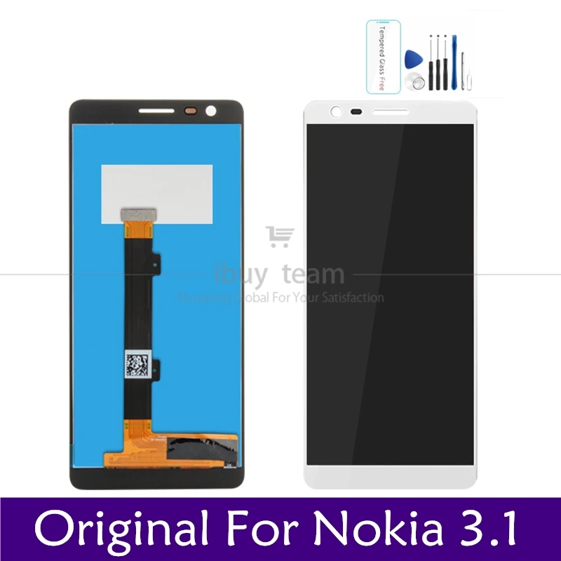 Оригинальный экран для Nokia 3 1 ЖК дисплей сенсорный панель дигитайзер сборка