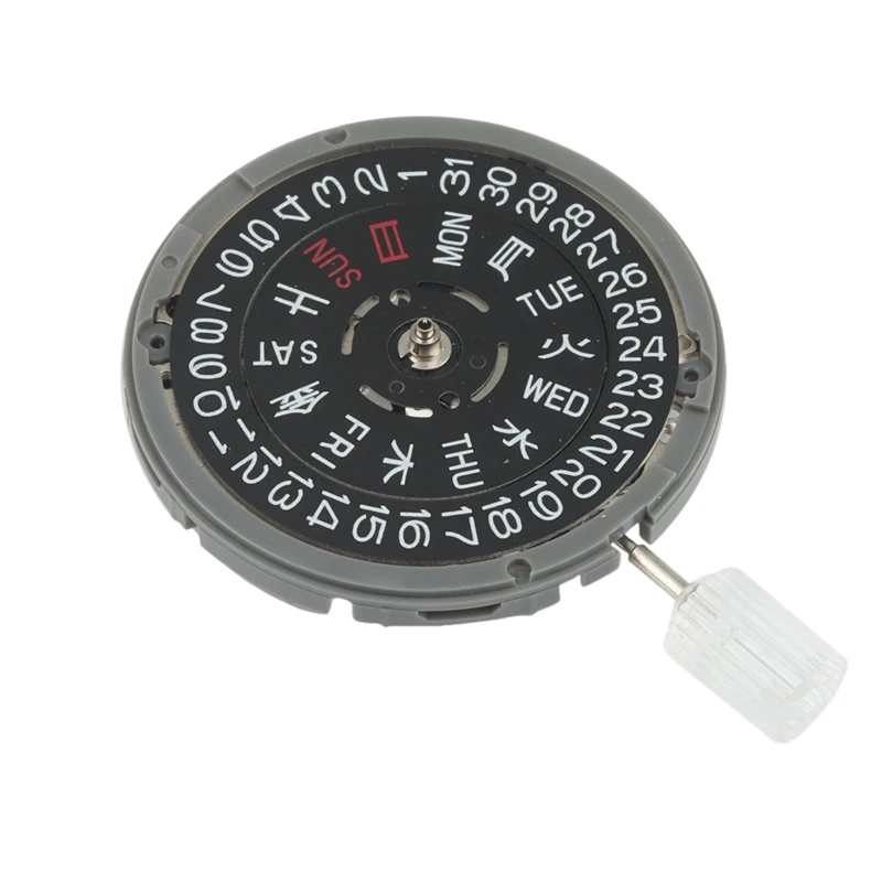 

Механические запасные части NH36 NH36A, черная дата, неделя, автоматические часы с механизмом короны на 3,8 часов