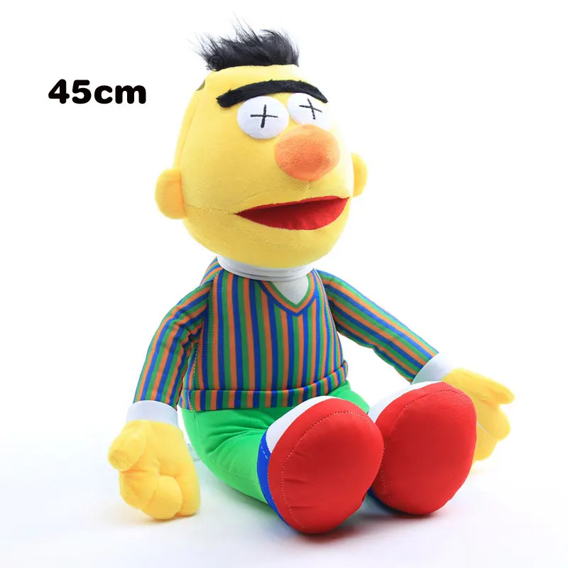 45cm 24-48 см мультфильм Улица Сезам плюшевая игрушка кукла эльмо Монстры большая птица Зои Берт фигурка плюшевые мягкие игрушки Детский подарок на день рождения - Color: 45cm