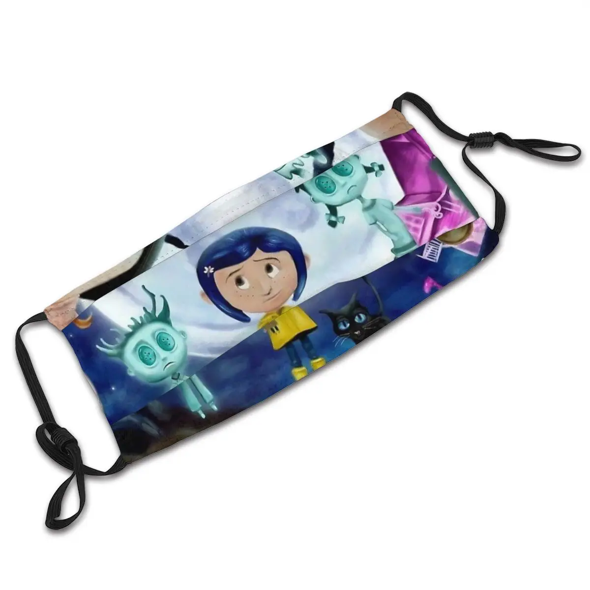 

Spink Cat Mouth Face Mask Coraline Wybie Lovat Horror Movie Protection Reusable Washable Masks With Filters Mouth Cover