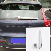rear window windscreen wiper decoration protector kit cover trim fit for volvo xc40 2018 2022 chrome exterior accessories