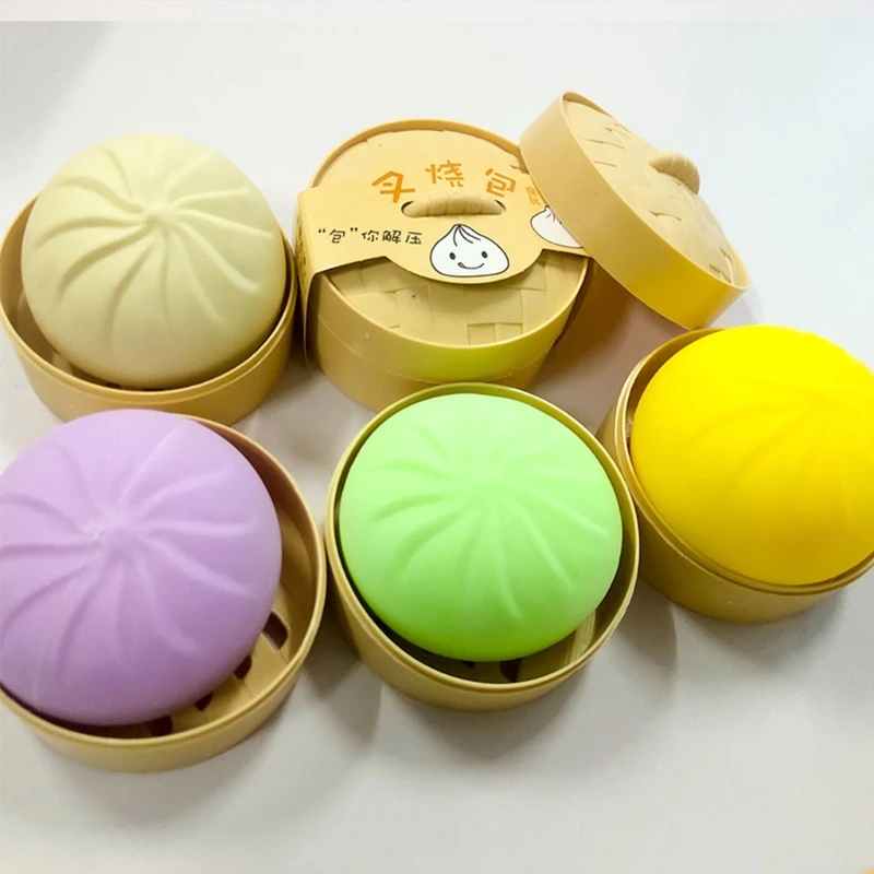 

Карманная игрушка 4 дюйма, реалистичная модель, забавная игрушка для сжимания пельменей, плюшевая булочка, фиджет, игрушка для вечерние, под...