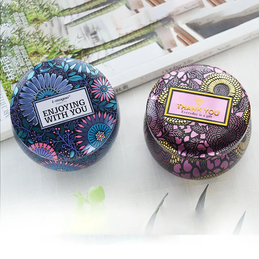 Рождественский подарок Weddingcandle коробка олова бледно лиловый вечерние Батарея на