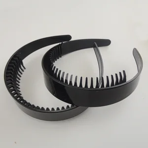 6 шт., чёрные зубчатые Кольца для волос