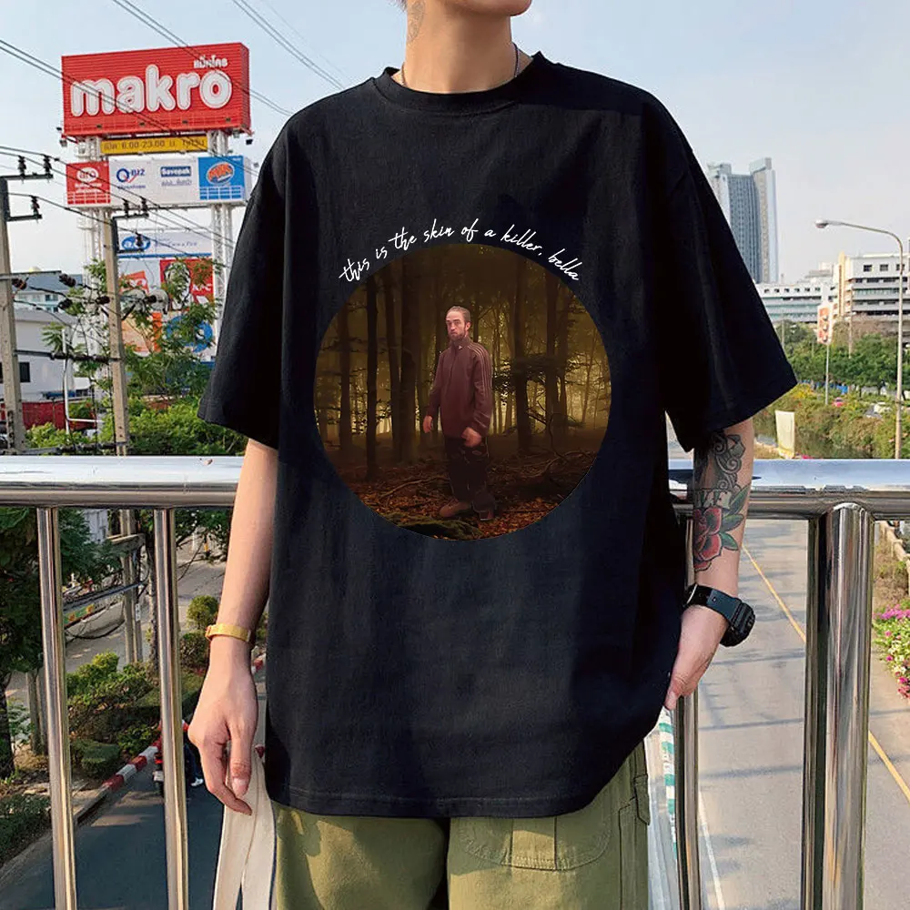 

Robert Pattinson Unisex T Shirts Tees Shirt Tops Design Cotton Black Men Women Short-Sleeved Aesthetic Men Women T-Shirts