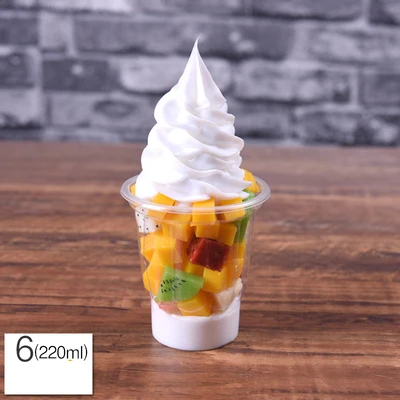 Моделирование Сливочное мороженое с сиропом образец фруктового Sundae модель поддельные для сливочного мороженого реквизит коробка для демонстрации камней в витрине искусственные sundae формы