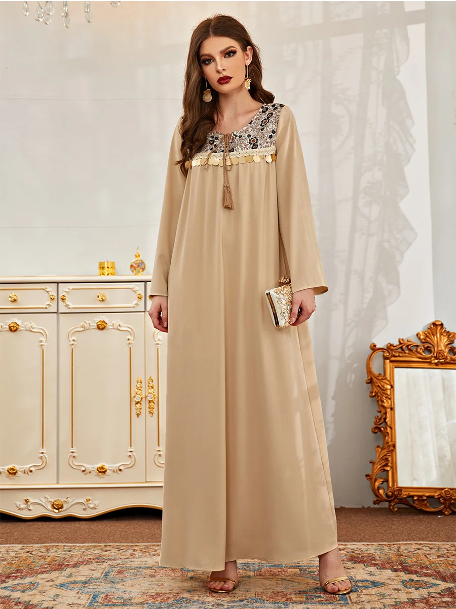 Турция мусульманское длинное платье женское с цветочным принтом Jubah кафтан