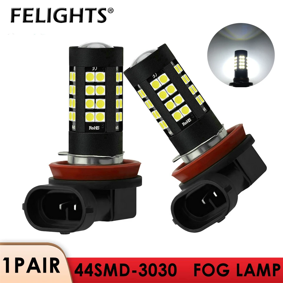 

2Pcs H8 H11 LED HB4 9006 HB3 9005 Fog Headlight Bulbs 3030SMD 3000LM 6000K Car Driving Day Running Light Auto Fog Lamp 12V 24V
