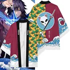 Новый модный костюм для косплея аниме, рассекающий демонов томиока гиюу, кимоно для женщин и мужчин, одежда для взрослых, студенческое пальто, плащ, свободная Пижама