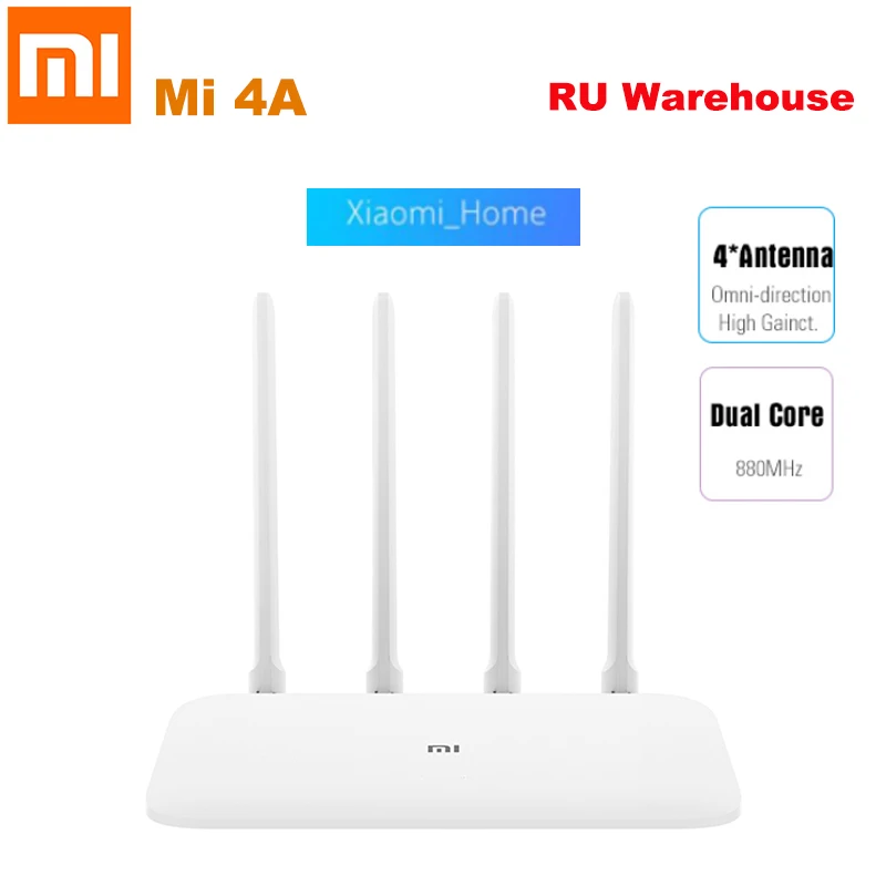 Новый Xiaomi Mi роутер 4A Gigabit Edition 2 4 ГГц 5 Wi Fi 128 Мб DDR3 с высоким коэффициентом усиления