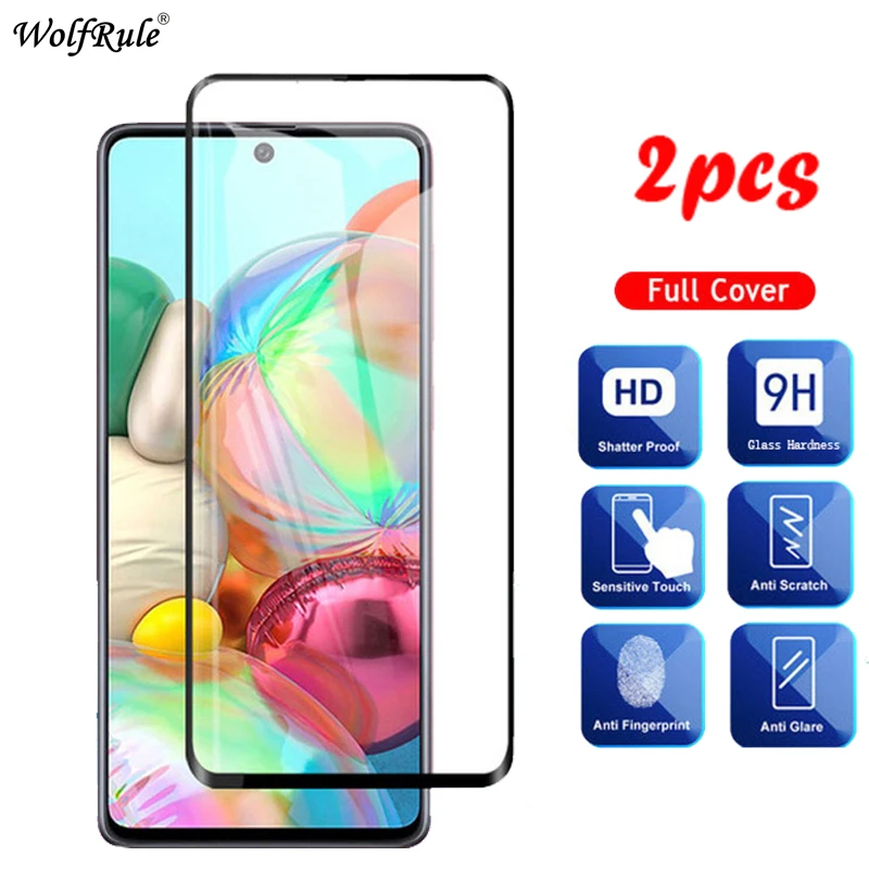2PCS de cristal para Samsung Galaxy A51 A71 A01 A21 A10S A20S A30S A50S A10 A20 A30 A50 M31 Protector de pantalla de vidrio templado pel&iacute;cula de vidrio-0