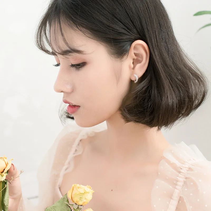 Женские серьги-гвоздики из серебра 925 пробы | Украшения и аксессуары