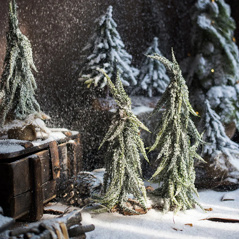 Маленькая рождественская елка настольные украшения реквизит для окна