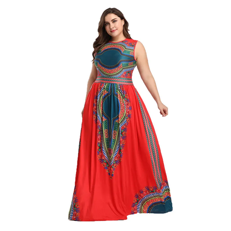 FNOCE Новое поступление 2019 летнее элегантное модное платье в африканском стиле для