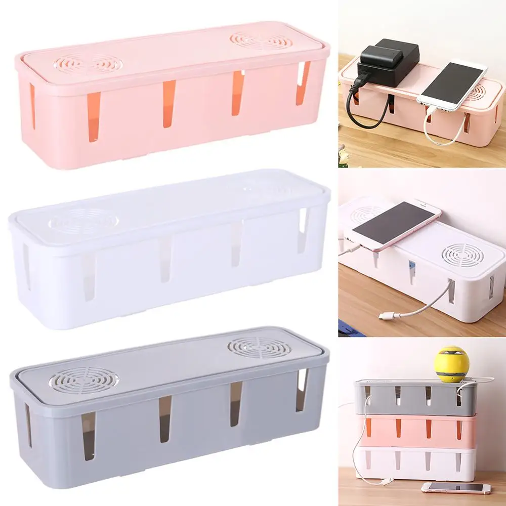 

Latest Cable Storage Box Wire Management Socket Tidy Organizer Safety Home Container Cable Management Case хранение проводов