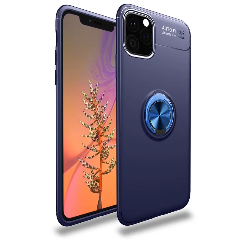 Blue Чехол для iPhone X, роскошная Прозрачная мягкая силиконовая защита из ТПУ, кольцо для iPhone 11 Pro Max, чехол XR XS 6 6S 7 8 Plus, чехол - Цвет: Blue
