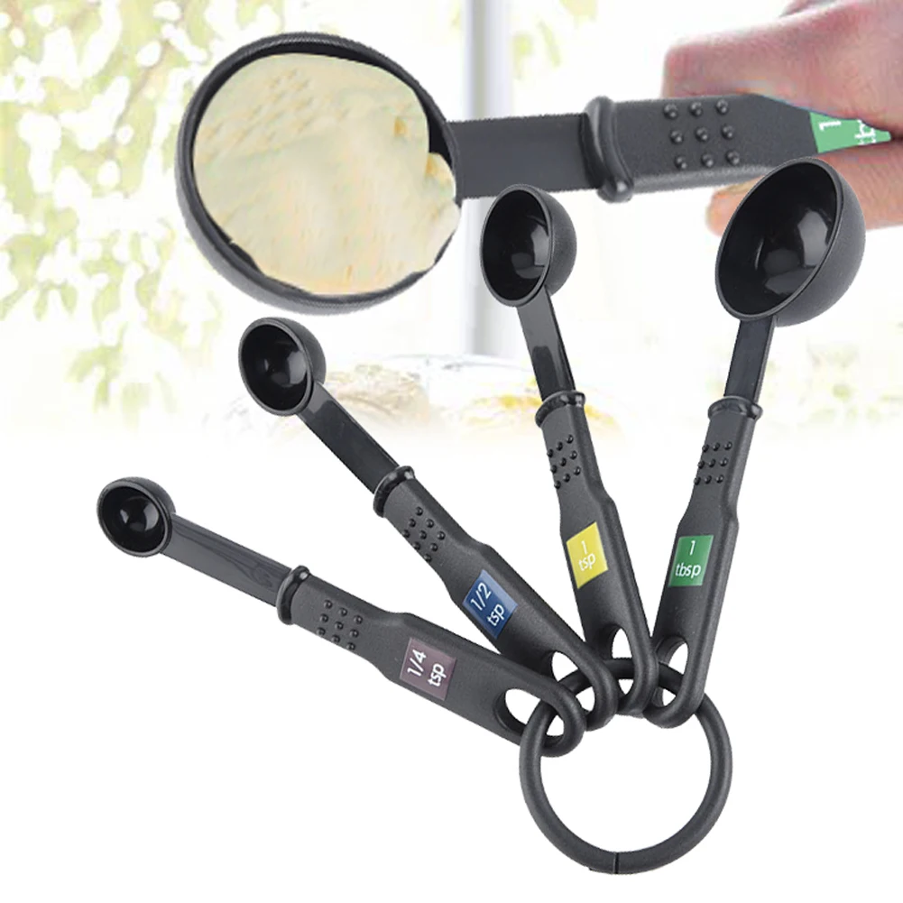 4 шт. мерная ложка специй столовая точный измерительный бытовые выпечки Пособия