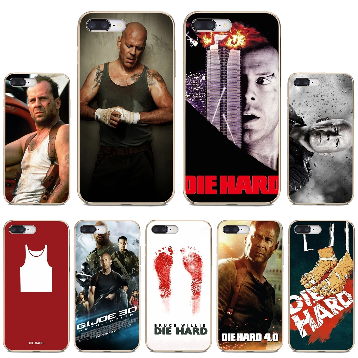 

Bruce-Willis-Die-Hard-Movie-Poster For iPod Touch iPhone 10 11 12 Pro 4S 5S SE 5C 6 6S 7 8 X XR XS Plus Max 2020 Soft TPU Case