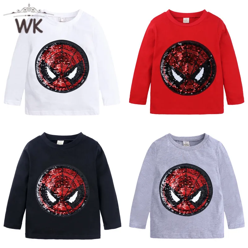 Детская футболка одежда для маленьких мальчиков детская осенне-зимняя