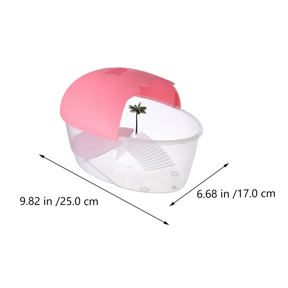 

1pc Tortoise Living Box Reptile Pet Perching Tank Turtle Perching Box