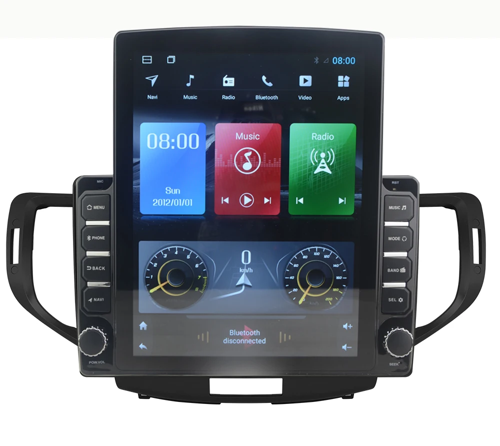 

9.7" tesla style vertical screen Android 10 Car GPS Navigation for Honda Accord Crosstour Inspire europe version 2008-2012