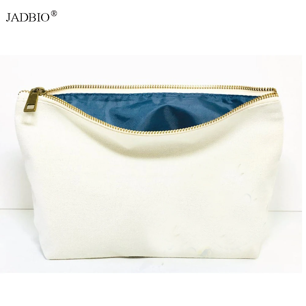 Эко торба из парусины Сумка косметичка на молнии женская сумка для макияжа