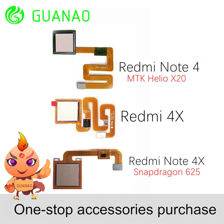 Xiaomi Redmi Note 4X сканер отпечатков пальцев гибкий кабель сенсорный датчик ID кнопка Home