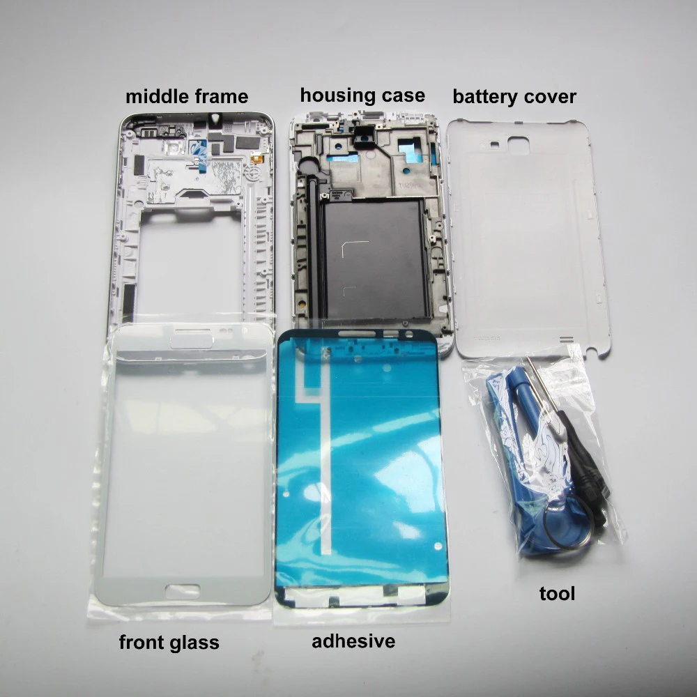 Для Samsung Galaxy note 1 n7000 i9220 полный корпус средняя рамка + передняя задняя крышка