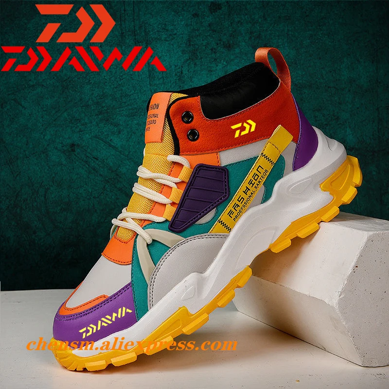 

Daiwa Men Fishing Shoes Outdoor Sports Sneakers 2022 Dawa Breathable Non-slip Running Walking Athletic Shoes Male Sneakers Shoes