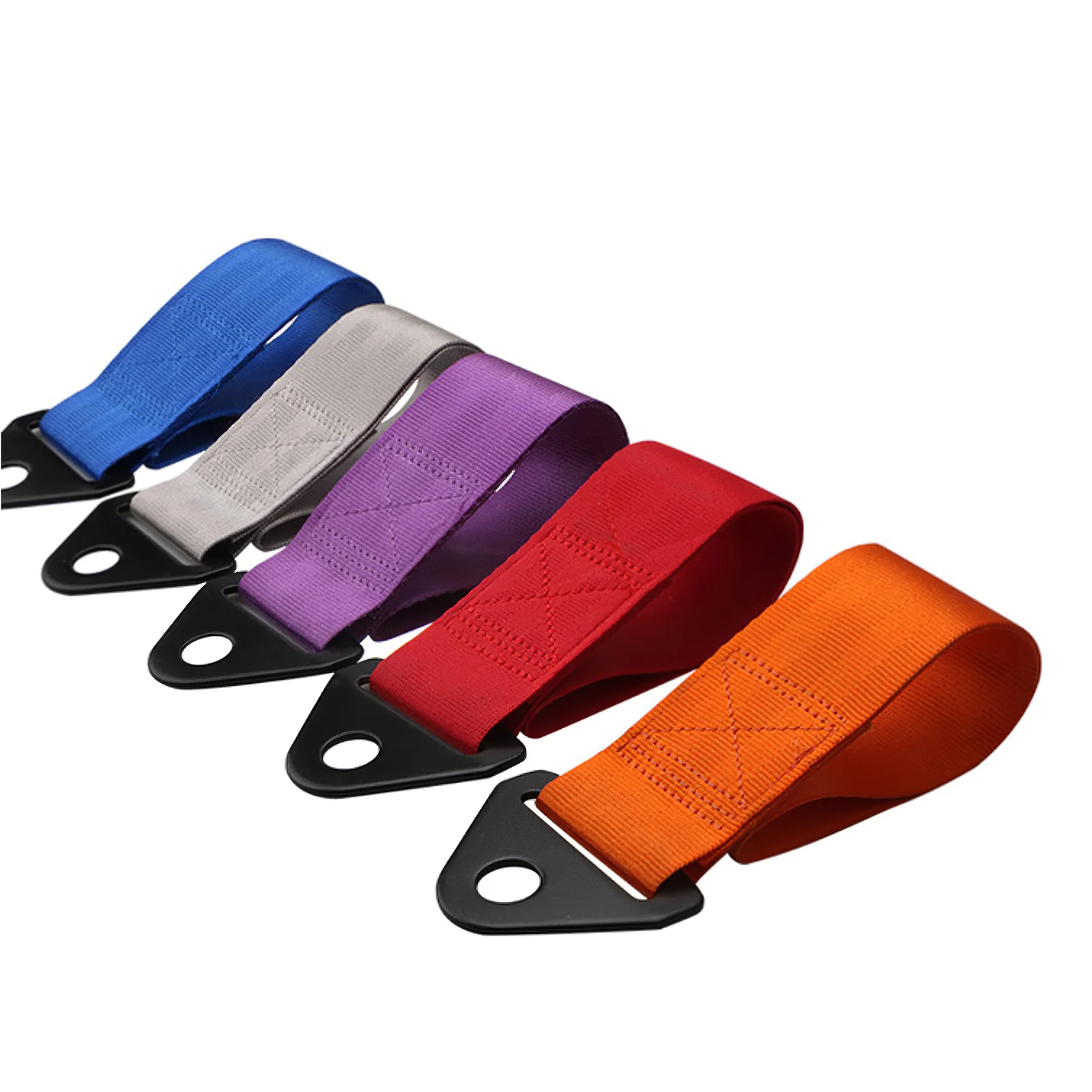 

28cm High-Strength Nylon Tow Strap Universal Car Racing Tow Ropes Auto Trailer Ropes Bumper Trailer Max Towing Strap With Nut