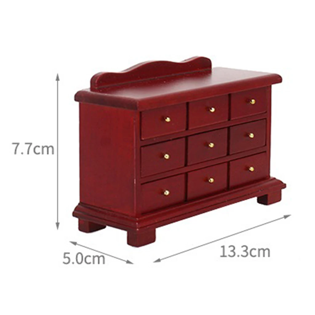 1/12 Dollhouse Miniature Table Chair Cabinet Wooden Furniture Set (Wood Color) | Игрушки и хобби