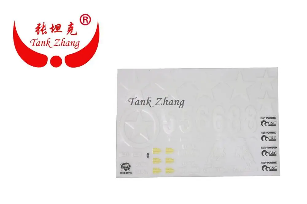 HENG LONG 3898/3898-1 RC tank Sherman M4A3 1/16 запасные части наклейка без фотоэлементов | Игрушки и